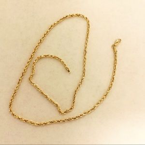 10k Gold Rope Chain 18in 2.5mm